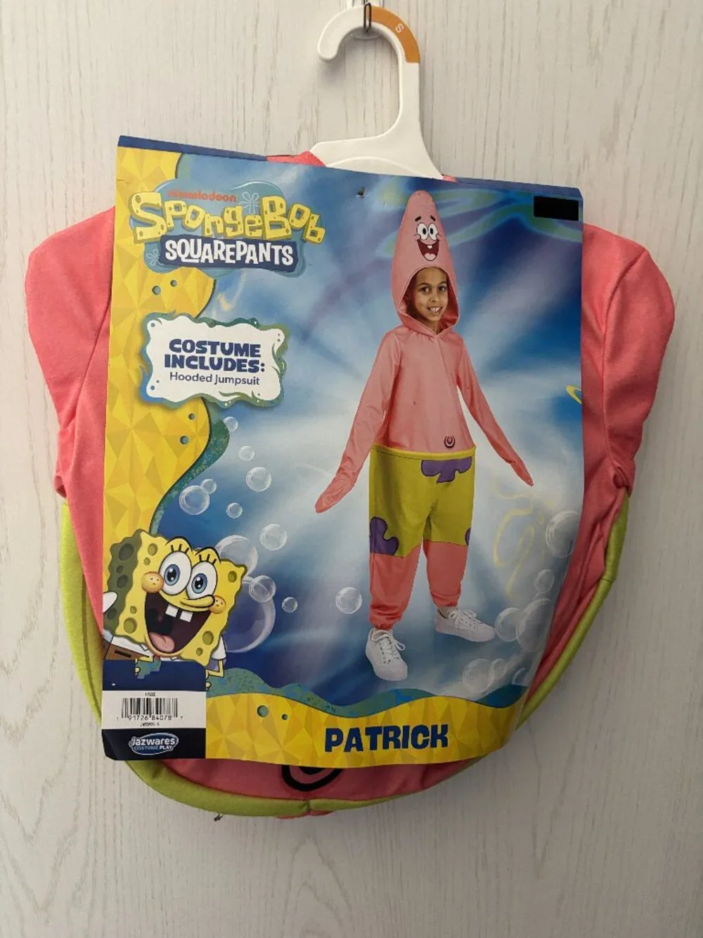 Patrick Star SpongeBob Halloween Costume 8 Hooded Jumpsuit Kids Unisex
